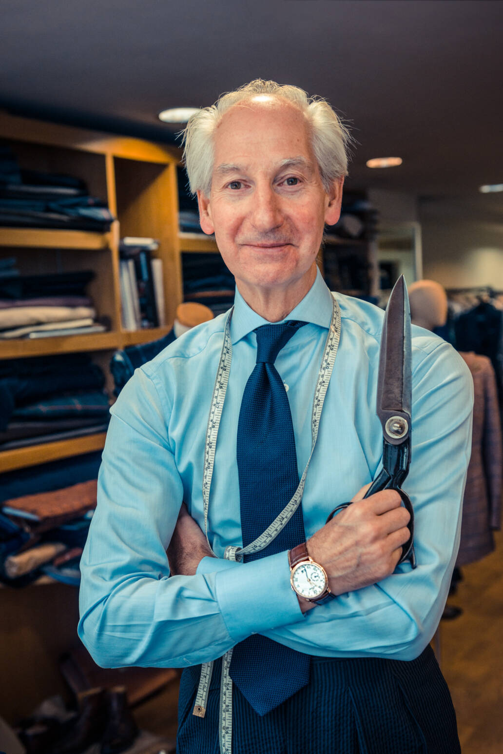 Master Tailor Joe Morgan, co-founder Savile Row tailor Chittleborough & Morgan