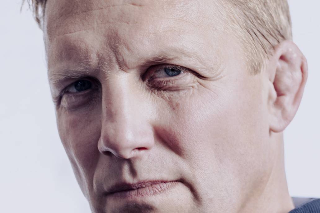 Lewis Moody MBE portrait of the retired English rugby union player and Rugby World Cup 2003 winner