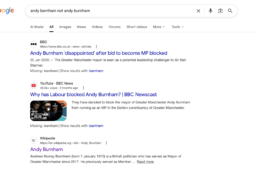 Andy Barnham not Andy Burnham